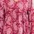 Maroon floral printed cotton tunic short kurti top for women