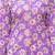 Purple floral printed cotton tunic short kurti top for women