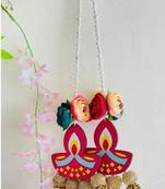 Traditional Diya Hanging Gota Balls – Perfect for Celebrations | Set of 4, 30 cm Length  (SMALL01-1)