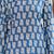 Teal floral printed cotton tunic short kurti top for women