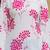 White floral printed cotton tunic short kurti top for women