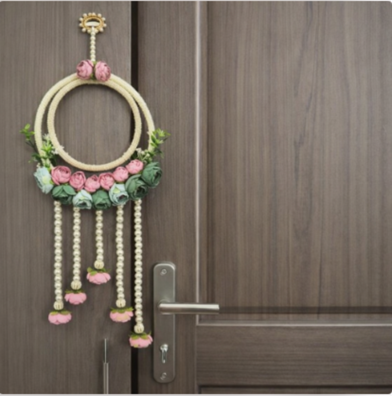 Traditional Decorative Handmade Multicolour Moti Chudi Peony Hanging for Decoration  (SMALL13)