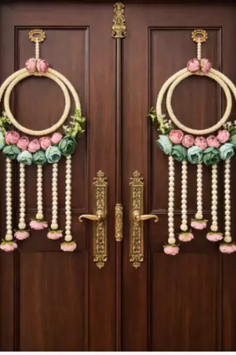 Traditional Decorative Handmade Multicolour Moti Chudi Peony Hanging for Decoration  (SMALL13)