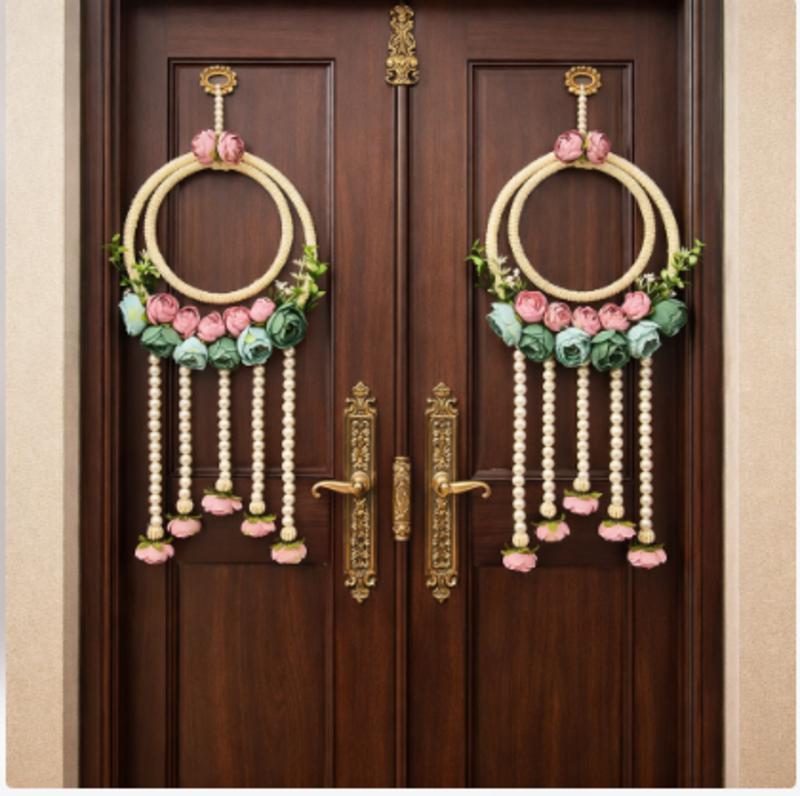 Traditional Decorative Handmade Multicolour Moti Chudi Peony Hanging for Decoration  (SMALL13)