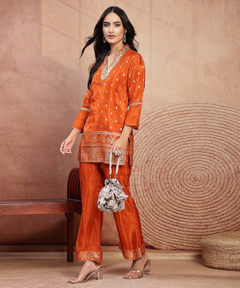  jashn edit ivory faux silk floral printed potli