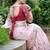 Light Pink Dolla Silk blend Party Wear Saree With Contrance Blosue Peice
