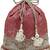 jashn edit rani pink faux silk floral jacquard potli