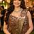 Women's stylish brown satin ready to wear saree with stiched blouse -perfect for party & festive
