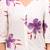 Purple floral printed cotton tunic short kurti top for women