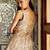 Metallic gold embellished tissue peplum kurta sharara set