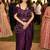 Luxury wine fandy satin ready-to-wear saree with heavy worked  stiched blouse – wedding & party