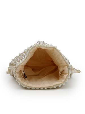  dewdrop fringe champagne gold velvet beaded potli 6
