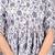 White floral printed cotton tunic short kurti top for women