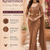 Designer brown premium lycra ready-to-wear saree with sequins embroidered stiched blouse