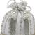   noor edit white satin floral striped embellished potli