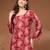 Maroon floral printed cotton tunic short kurti top for women