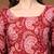 Maroon floral printed cotton tunic short kurti top for women