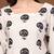 White floral printed cotton tunic short kurti top for women