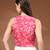 Red floral printed cotton tunic short kurti top for women