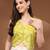 Green floral printed cotton tunic short kurti top for women