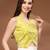Green floral printed cotton tunic short kurti top for women