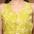 Green floral printed cotton tunic short kurti top for women