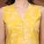 Yellow floral printed cotton tunic short kurti top for women