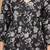 Black floral printed cotton tunic short kurti top for women