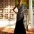 Black embellished organza pre drape saree set