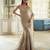 Gold embroidered tissue pre drape saree set