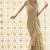 Light gold ruffle embroidered tissue pre drape saree set