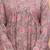 Grey floral printed cotton tunic short kurti top for women