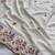 White silk blend saree with work blouse 