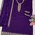 Purple silk wedding semi stitched palazzo set
