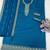 Light blue silk wedding semi stitched palazzo set