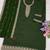 Dark green silk wedding semi stitched palazzo set