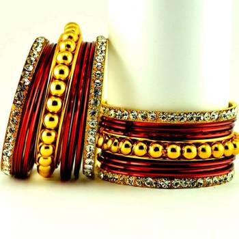 metel churi set maroon colour size-2.4,2.6,2.8 1