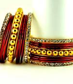 metel churi set maroon colour size-2.4,2.6,2.8