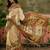 White position print with zari weaving saree with contrast blouse piece