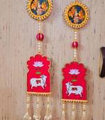 Shubh Labh Radha Krishna Hangings for Home Decoration 1 Pair, (Small20)