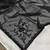 Black embroidery crush tissue fancy saree with blouse piece
