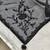 Black embroidery crush tissue fancy saree with blouse piece