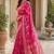 Pink silk with zari weave work saree with unstitched blouse piece