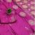 Pink satin with zari embrodery work saree with unstitched blouse piece