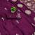 Wine satin with zari embrodery work saree with unstitched blouse piece