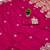 Rani pink satin with zari embrodery work saree with unstitched blouse piece