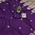 Purple satin with zari embrodery work saree with unstitched blouse piece