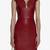 Enuine burgundy dressv-neckline dress