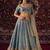 Women's Greyish Blue Fandy Silk Zari Sequence Embroidery Work Lehenga Choli