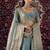 Women's Greyish Blue Fandy Silk Zari Sequence Embroidery Work Lehenga Choli